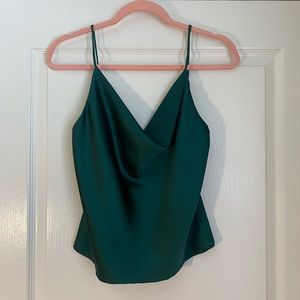 Green Silk Tank